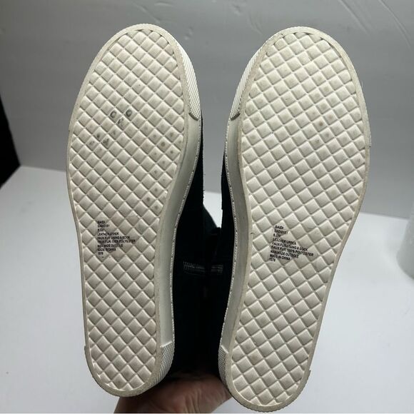 Steve Madden Hidden Wedge Saidi Black Suede Sneakers Shoes 6.5 - Picture 5 of 8